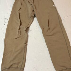 Reigning Champ Mens 3 Pocket Drawstring Waistline Cotton Jogger Sweatpants L Tan